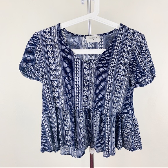 Blue Everly Shirt - Picture 1 of 3